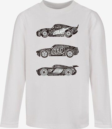 ABSOLUTE CULT Shirt 'Cars - Racers' in Weiß: predná strana