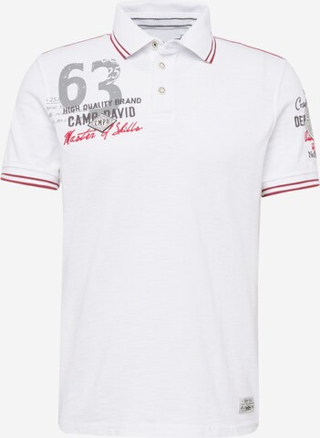 CAMP DAVID Shirt in White: front