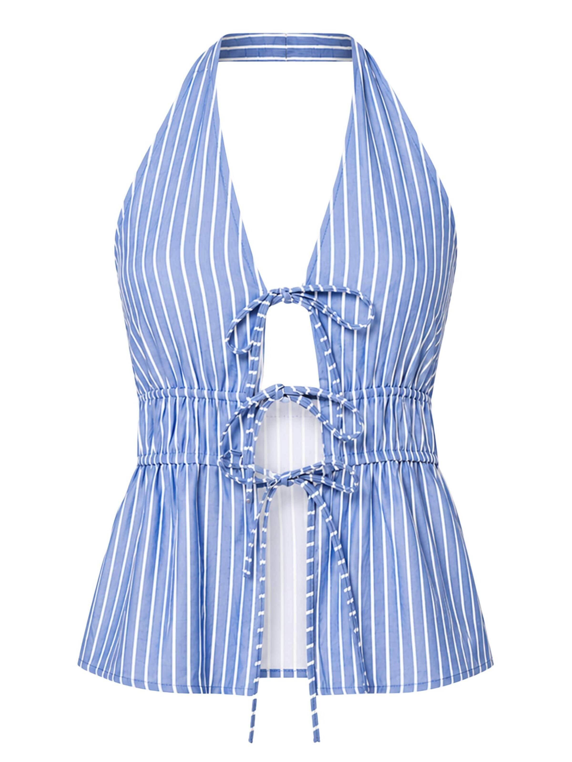 SASSYCLASSY Top in Blauw: voorkant