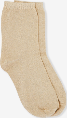 ETAM Socks 'Etincelle New' in Beige: front