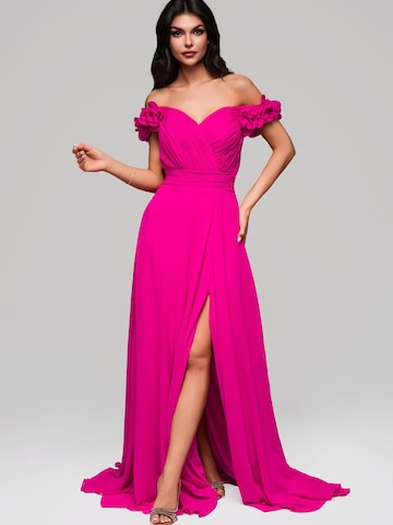 Ombre Abendkleid‌‌‌‌‌‌‌ in Pink