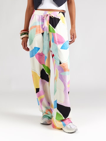 NÜMPH Wide Leg Hosen 'ADELINE' in Pink: Vorderseite