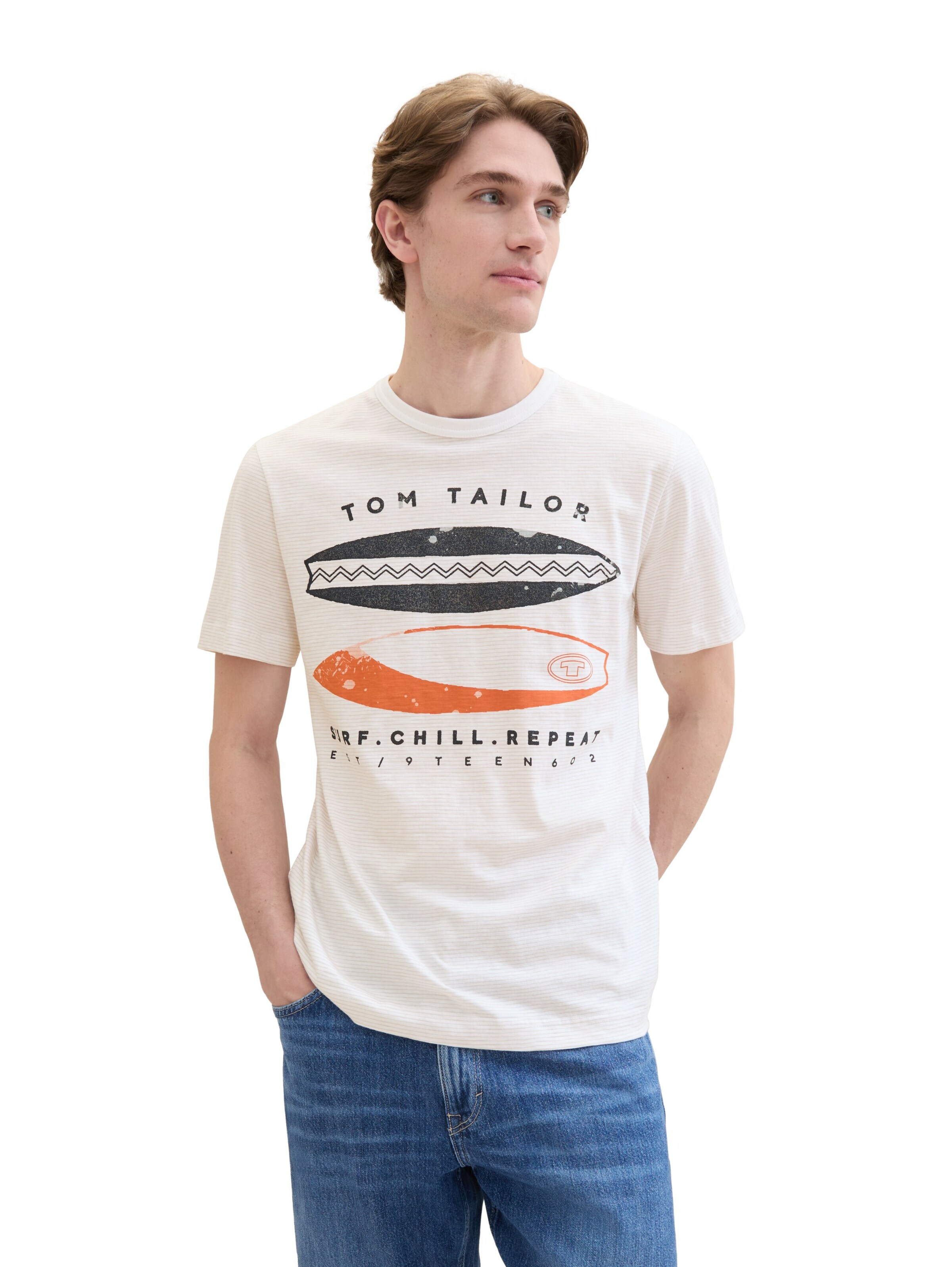 TOM TAILOR Bluser & t-shirts i hvid: forside