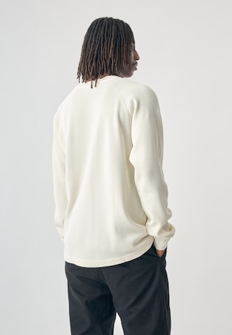 Cleptomanicx Longsleeve 'Boxy Crewneck Thermal' in Beige