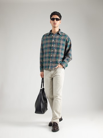 Woodbird Comfort Fit Košeľa 'Jong Em' - Zelená