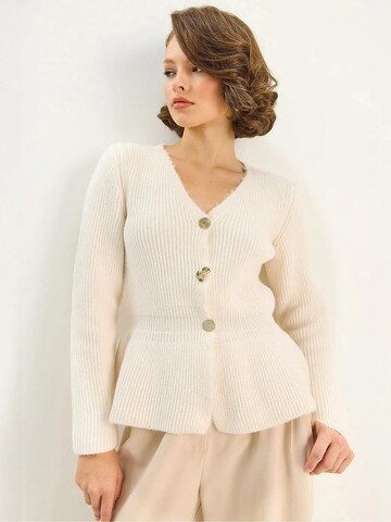 Bianco Lucci Strickjacke in Weiß