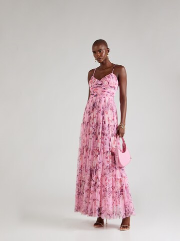 LACE & BEADS Letnia sukienka 'Thea' w kolorze różowy