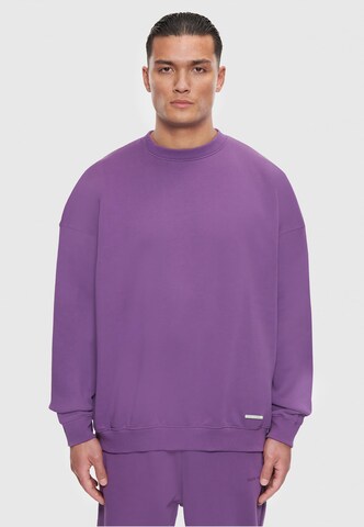 Sweat-shirt Dropsize en violet : devant