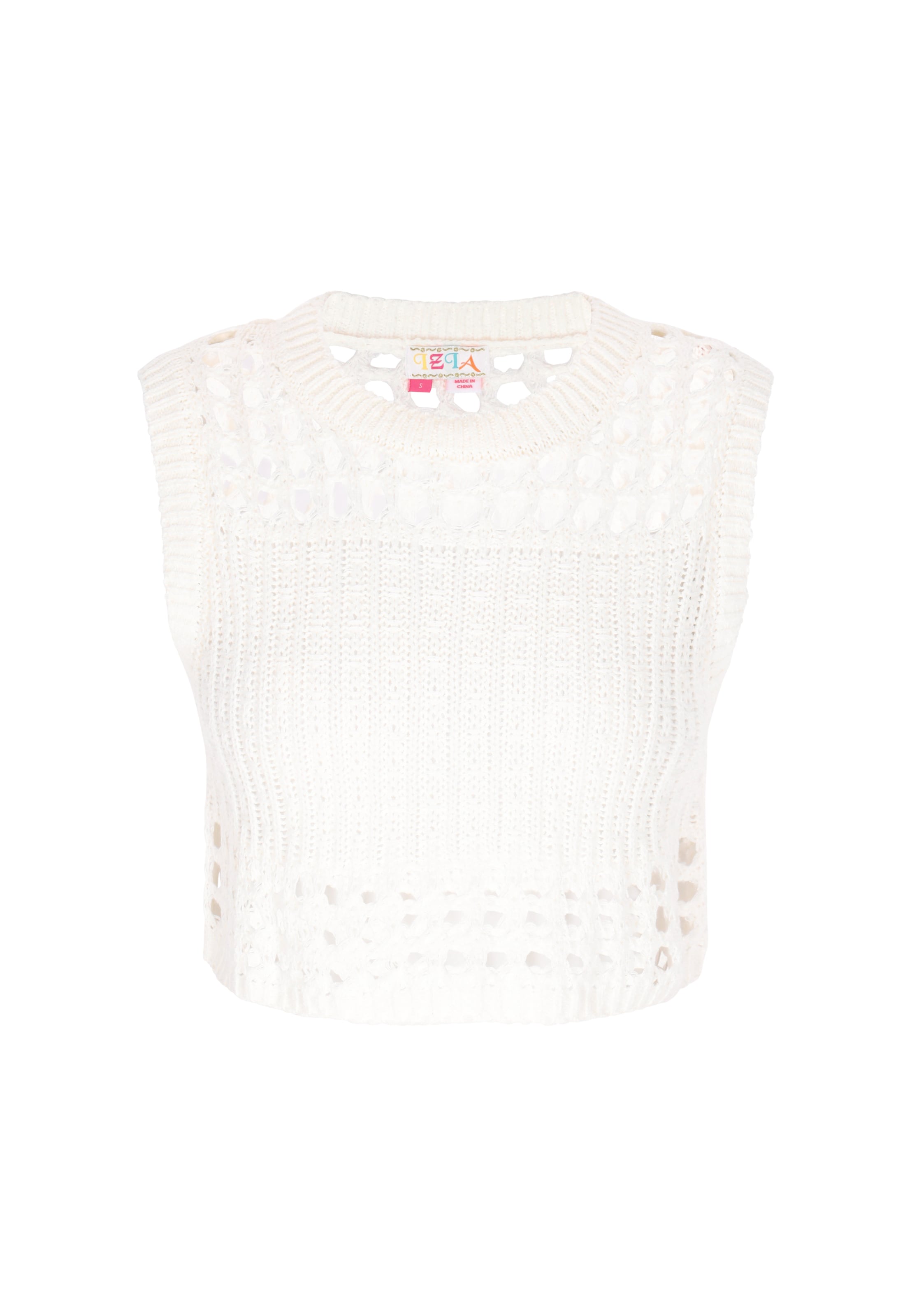 IZIA Вязаный топ в Белый: спереди