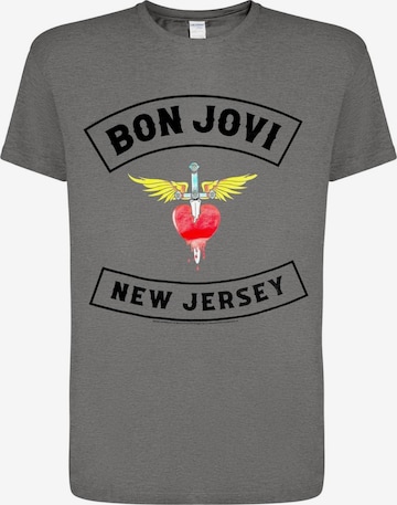 T-Shirt 'Bon Jovi New Jersey' Bon Jovi en gris : devant
