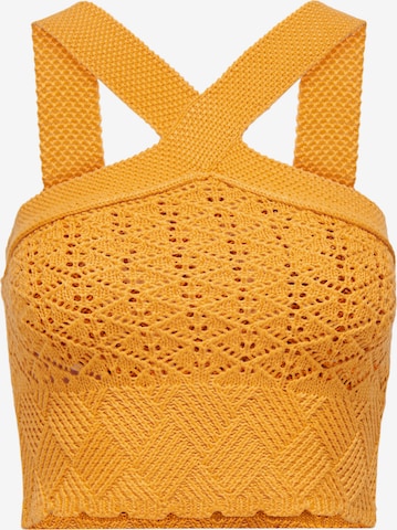 JDY Knitted Top 'SUN' in Orange: front