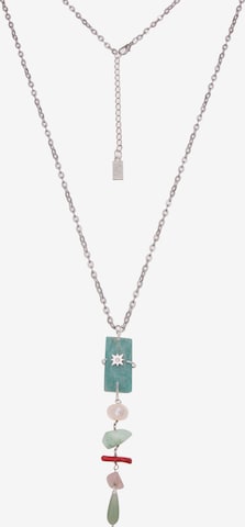 Leslii Necklace in Silver: front