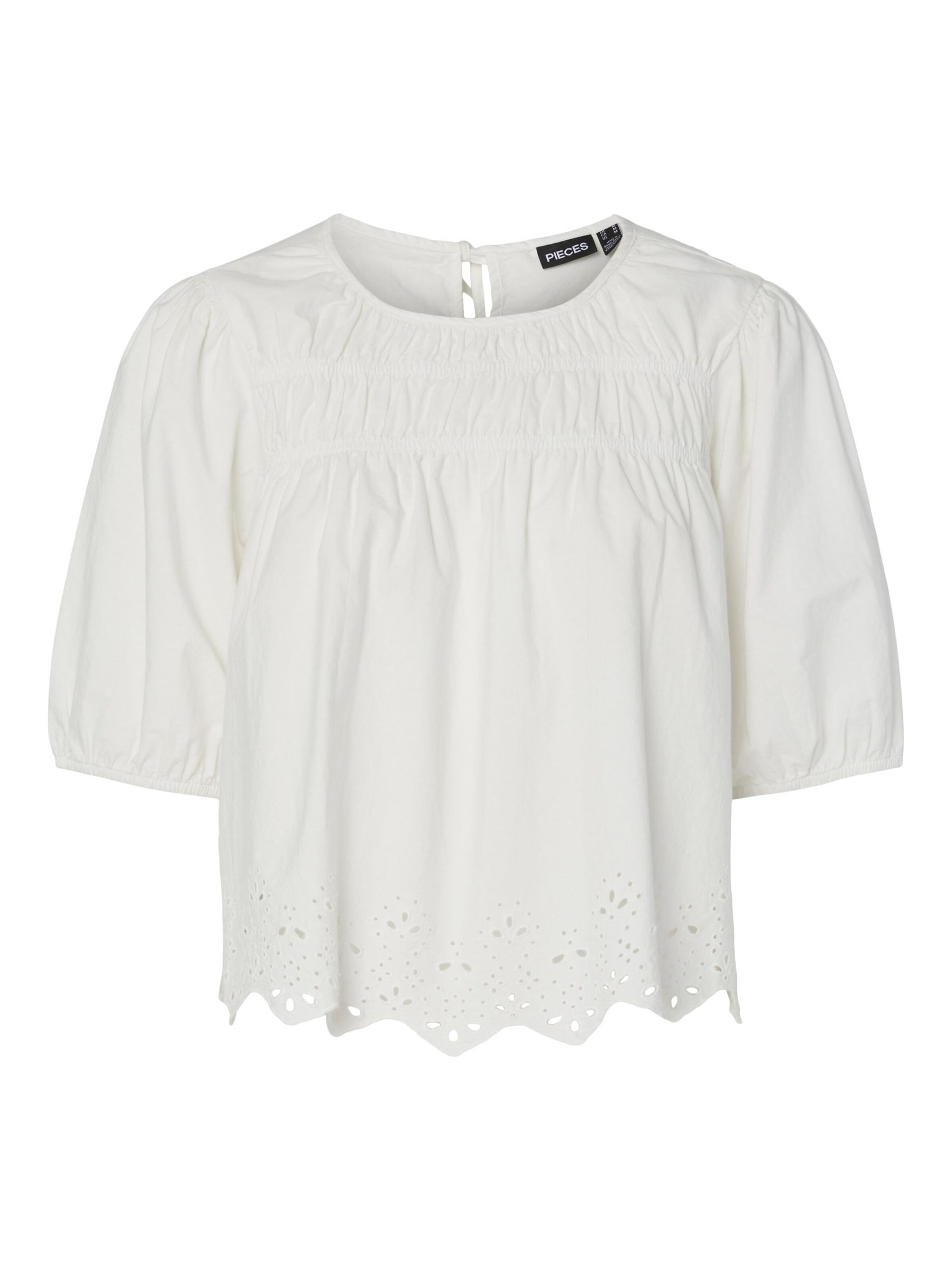 Chemisier 'PCSalmina' PIECES en blanc : devant