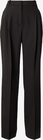 HUGO Regular Панталон с ръб 'Havira' в черно: отпред
