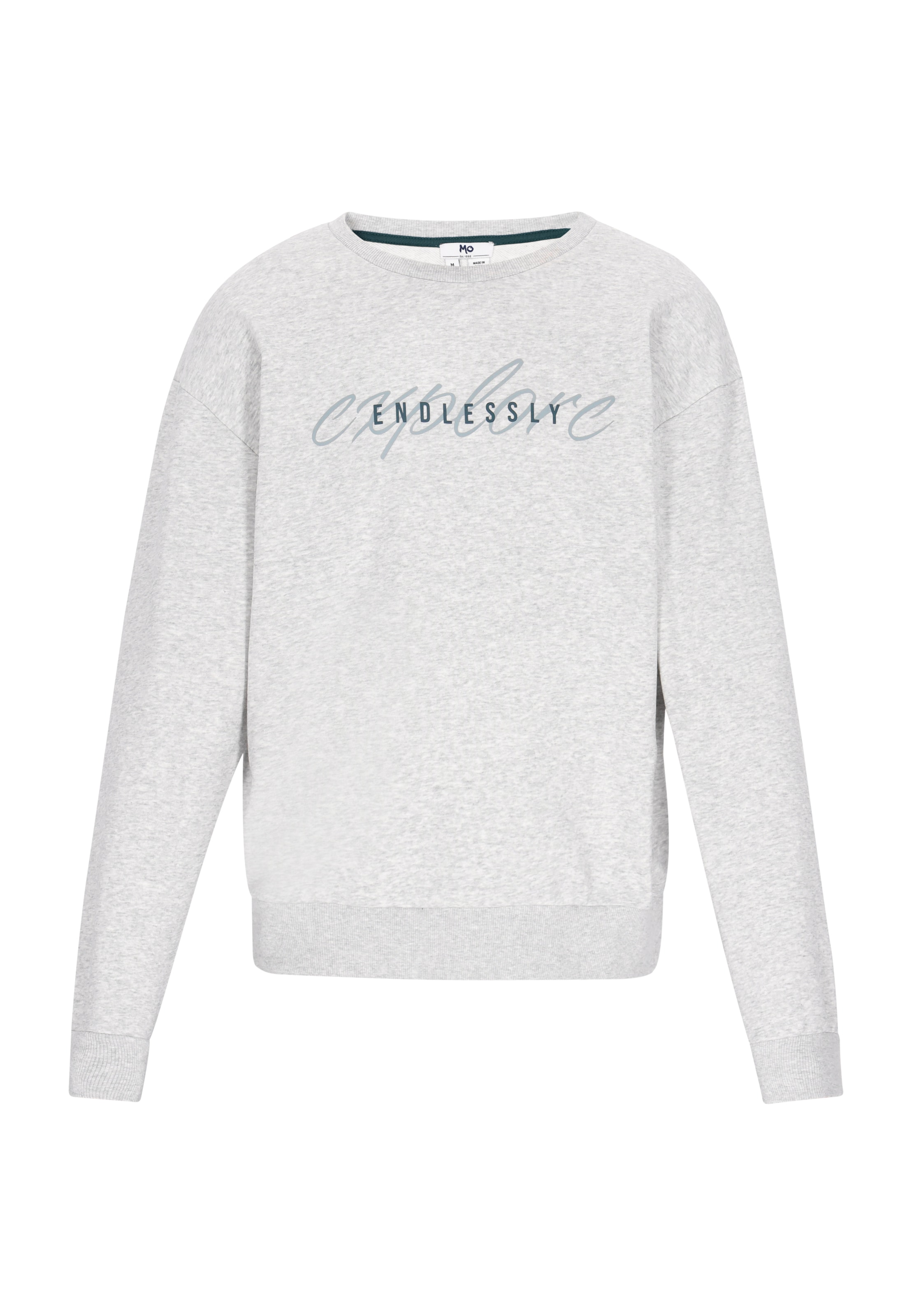 MO Sweatshirt 'Back To School' in Grau: Vorderseite