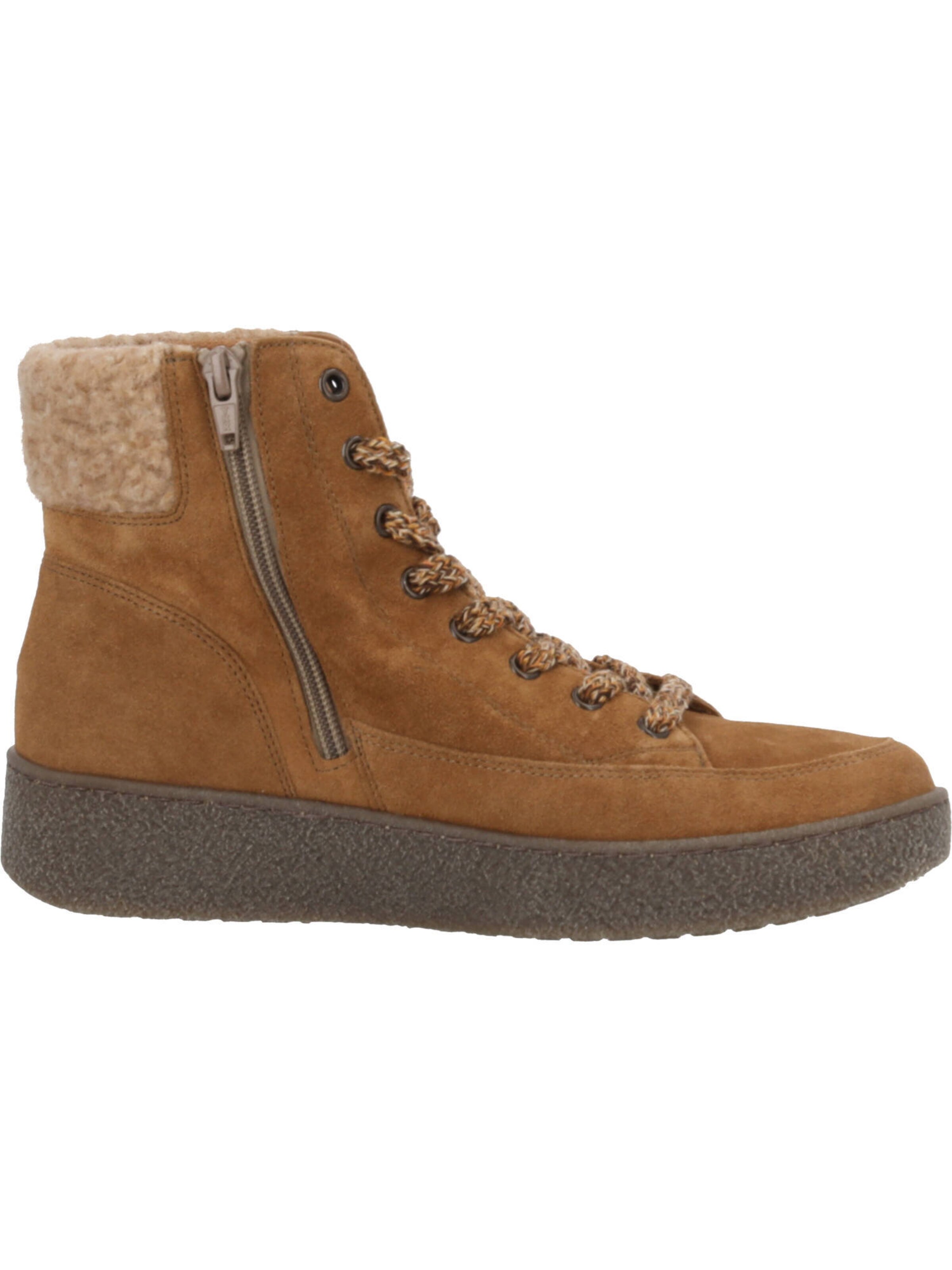 GABOR Lace-Up Ankle Boots in Brown