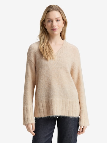 TOM TAILOR Pullover in Beige: Vorderseite