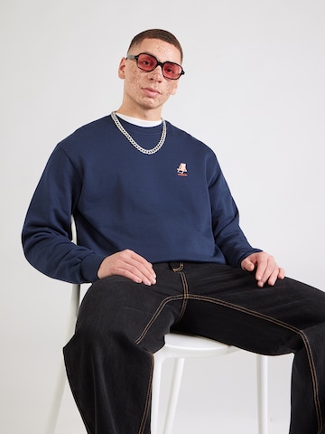 Iriedaily Μπλούζα φούτερ 'Homeoffice' σε μπλε: μπροστά