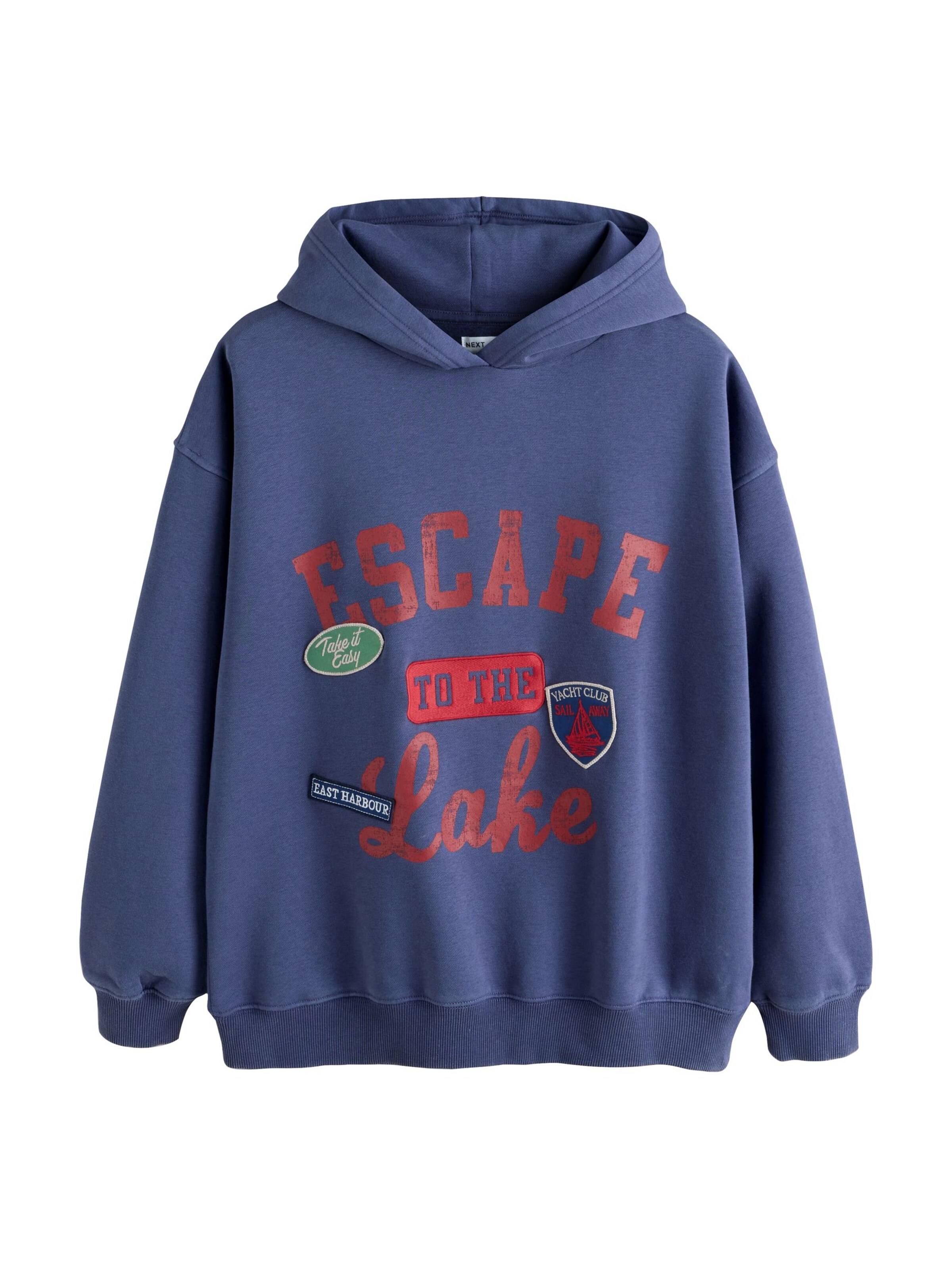 Bluză de molton de la Next pe albastru: față