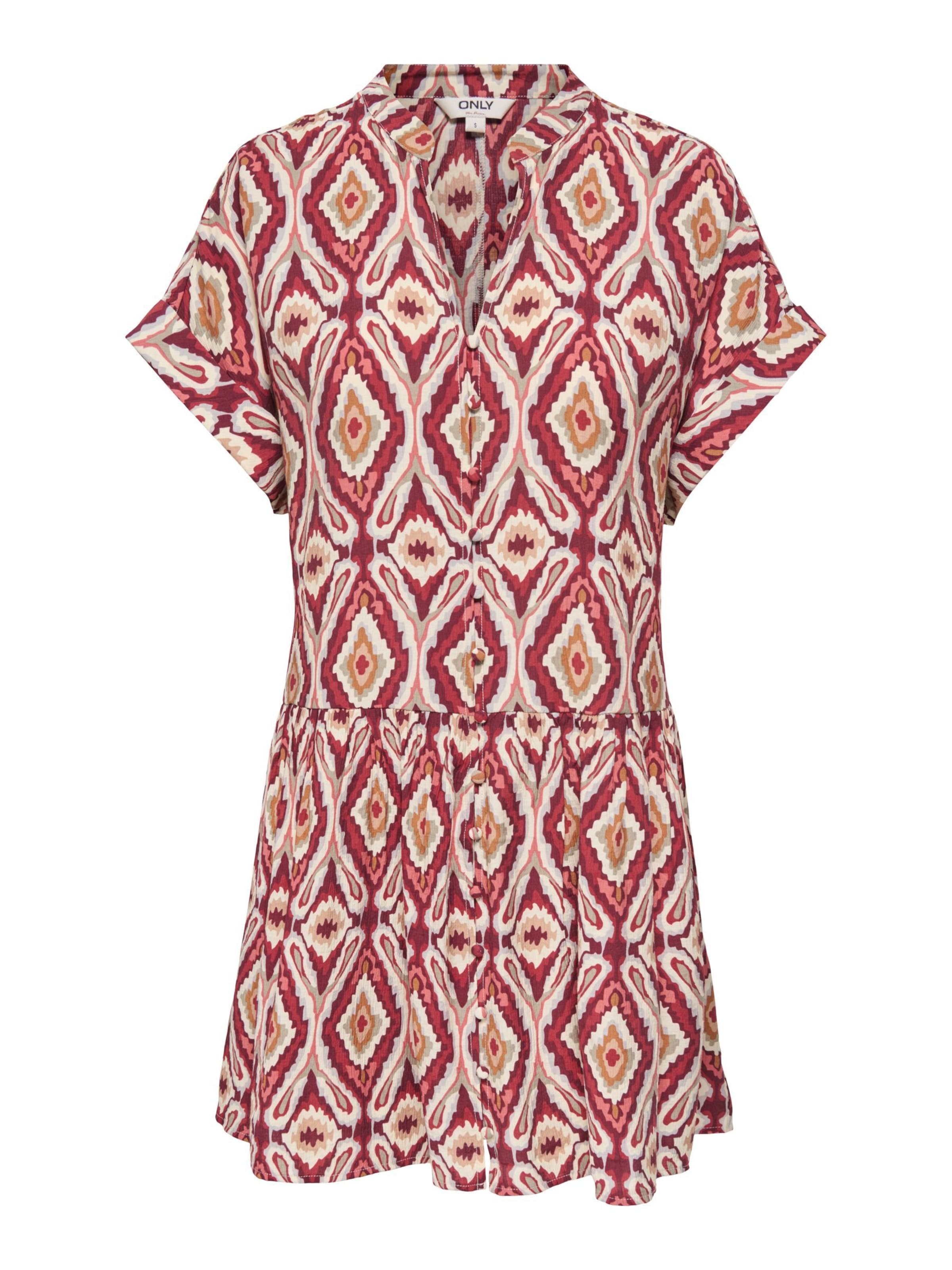 ONLY Blousejurk 'ONLElody' in Rood: voorkant