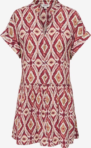 Robe-chemise 'ONLElody' ONLY en rouge : devant