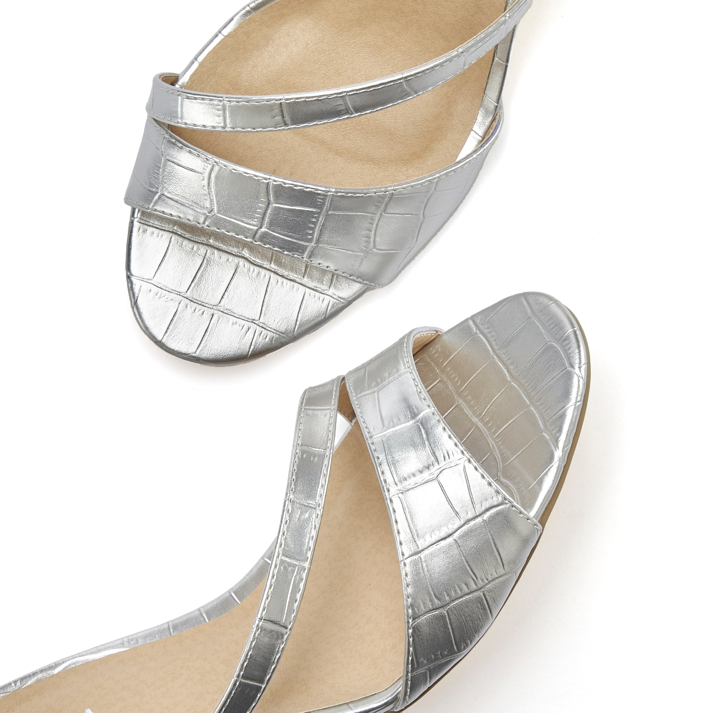 LASCANA Sandály – stříbrná