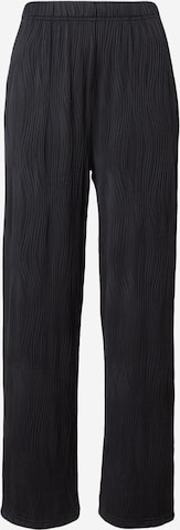 Hailys Wide Leg Housut 'Ki44ma' värissä musta: etupuoli