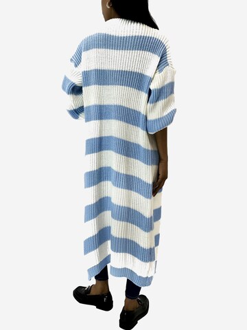 Elara Lang cardigan i blå