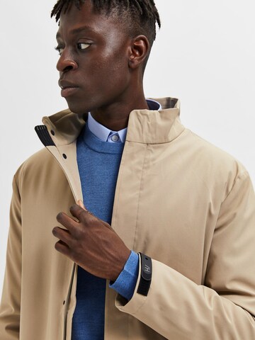 SELECTED HOMME Overgangsfrakke 'Peel' i beige