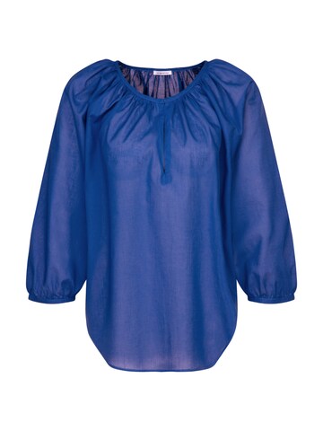 SEIDENSTICKER Blouse 'Schwarze Rose' in Blauw: voorkant