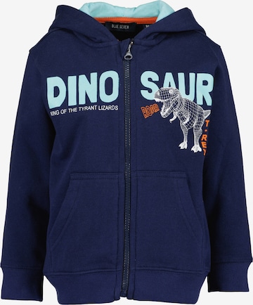 BLUE SEVEN - Sudadera con cremallera en azul: frente