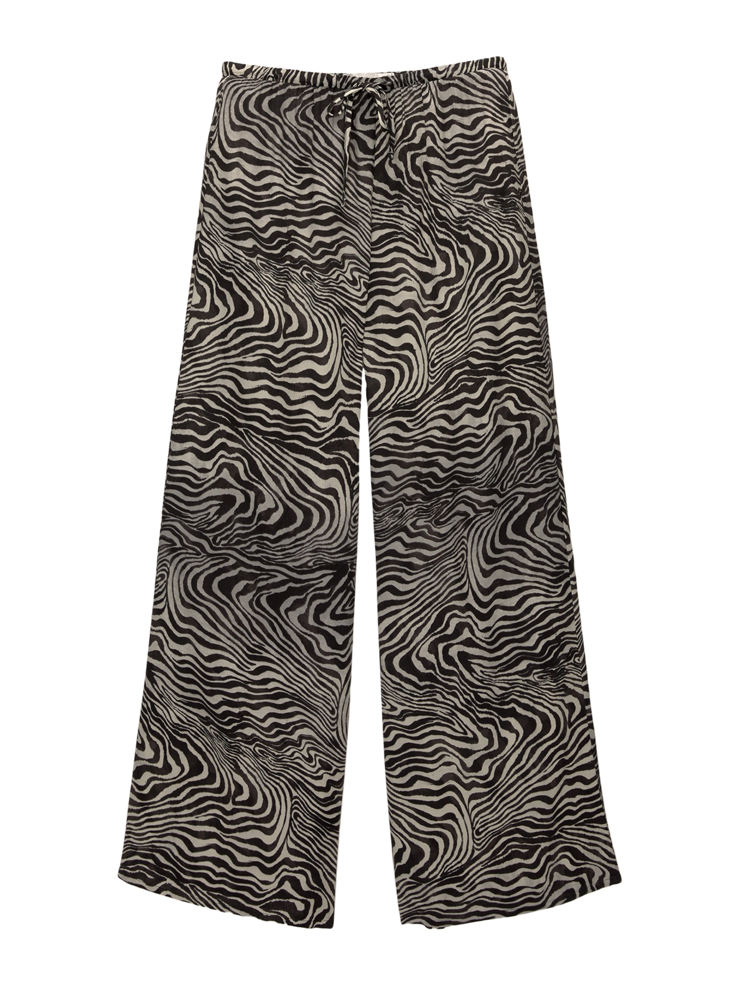 Pull&Bear Široký strih Nohavice - Zmiešané farby: predná strana