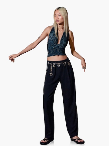 Desigual Top w kolorze niebieski