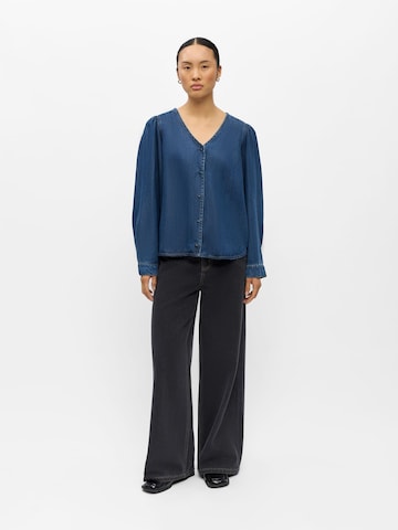 Camicia da donna 'OBJFrame' di OBJECT in blu