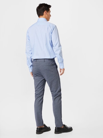 Clean Cut Copenhagen Slimfit Chino hlače 'Milano' | modra barva