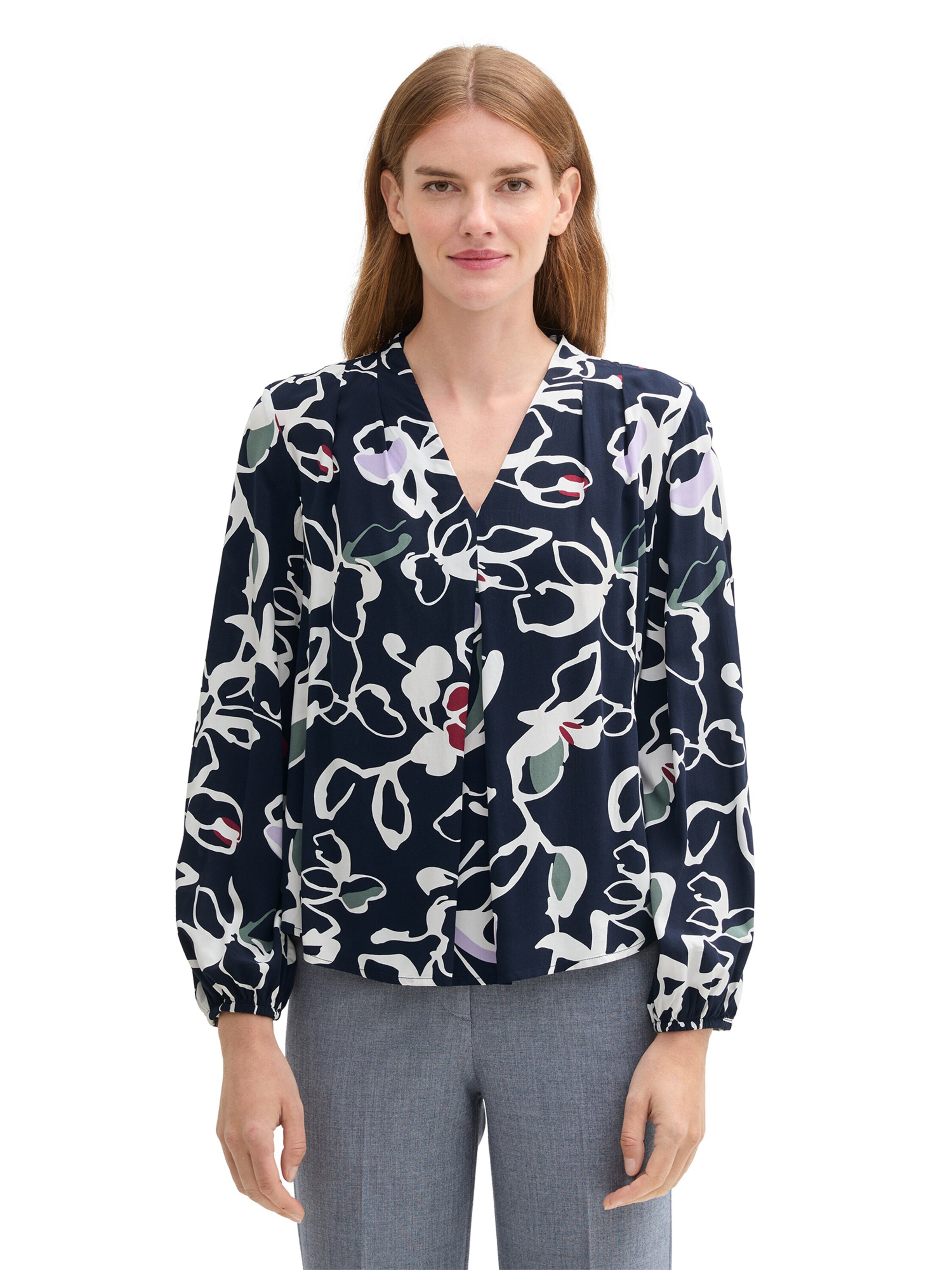 TOM TAILOR Bluse in Blau: Vorderseite