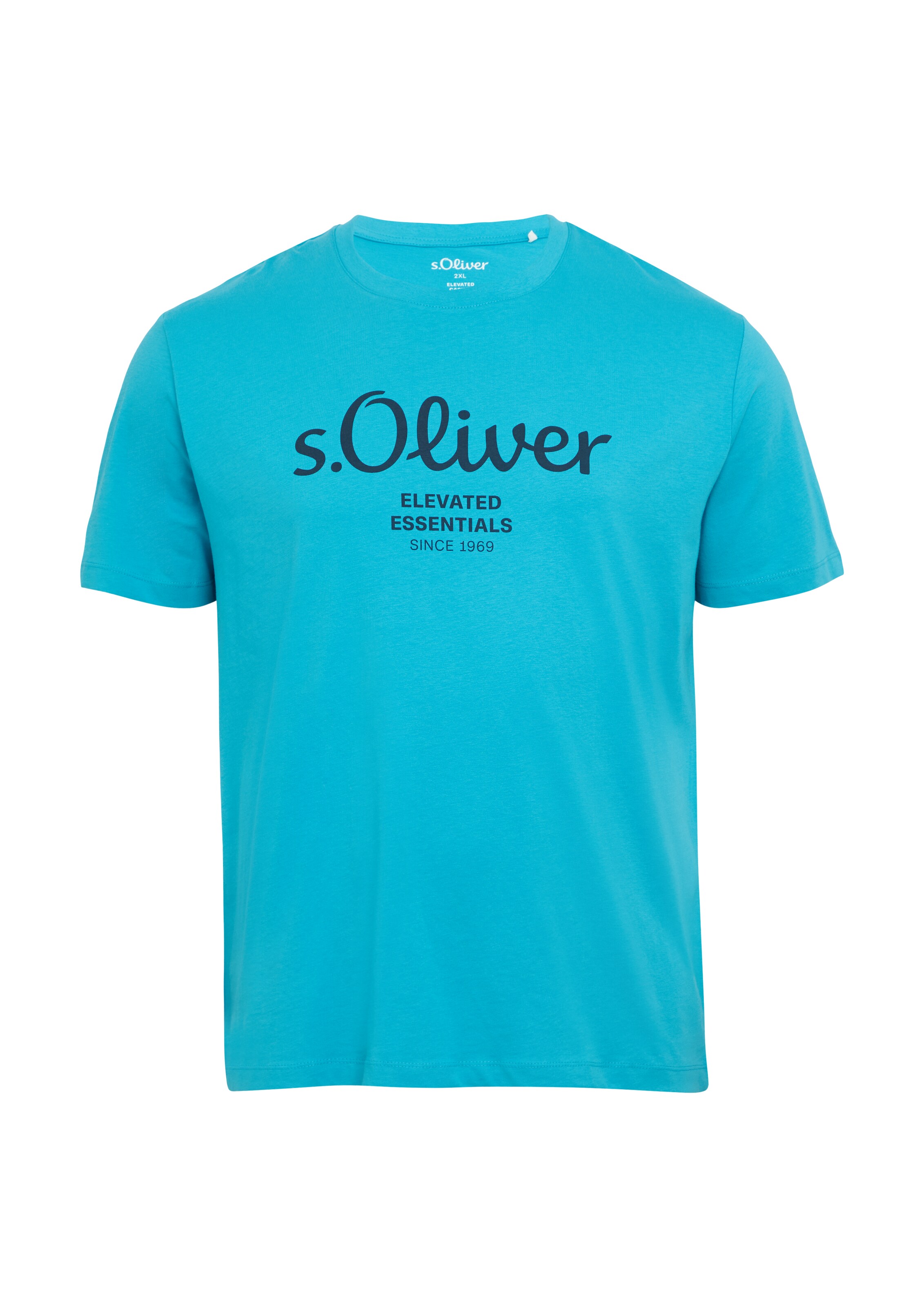 s.Oliver Men Big Sizes Shirt in Blau: Vorderseite