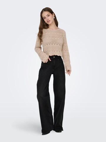 ONLY Sweater 'Elke' in Beige