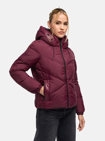 MARIKOO Winter jacket 'Pinaa XVI' in Red: front
