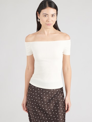 Aware T-shirt 'AWVERDE' i beige: framsida