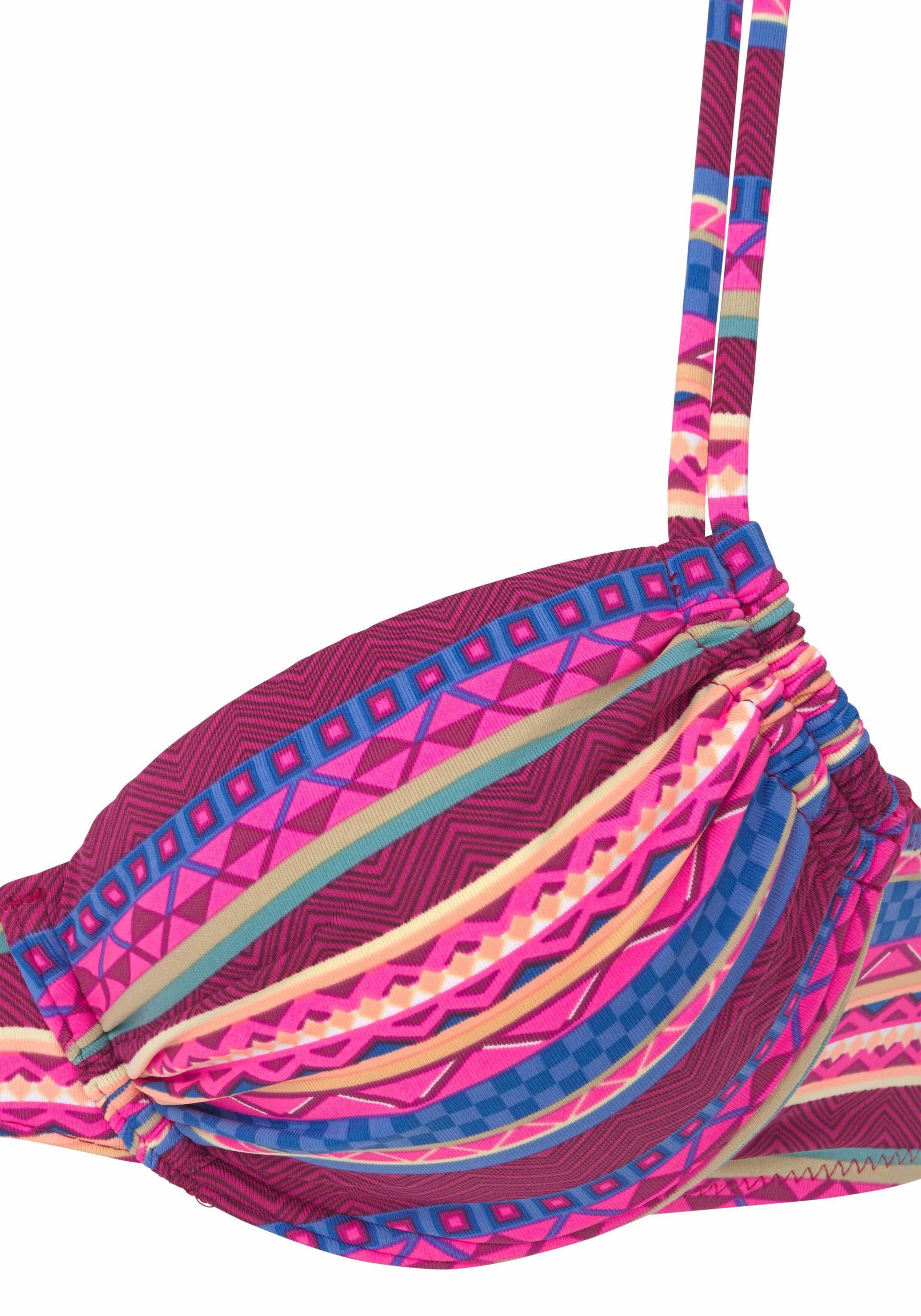 BUFFALO T-shirt Bikini top in Mixed colours