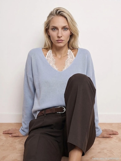 Dilvin Pull-over 'Pullover' en S-L en bleu clair, Vue avec produit