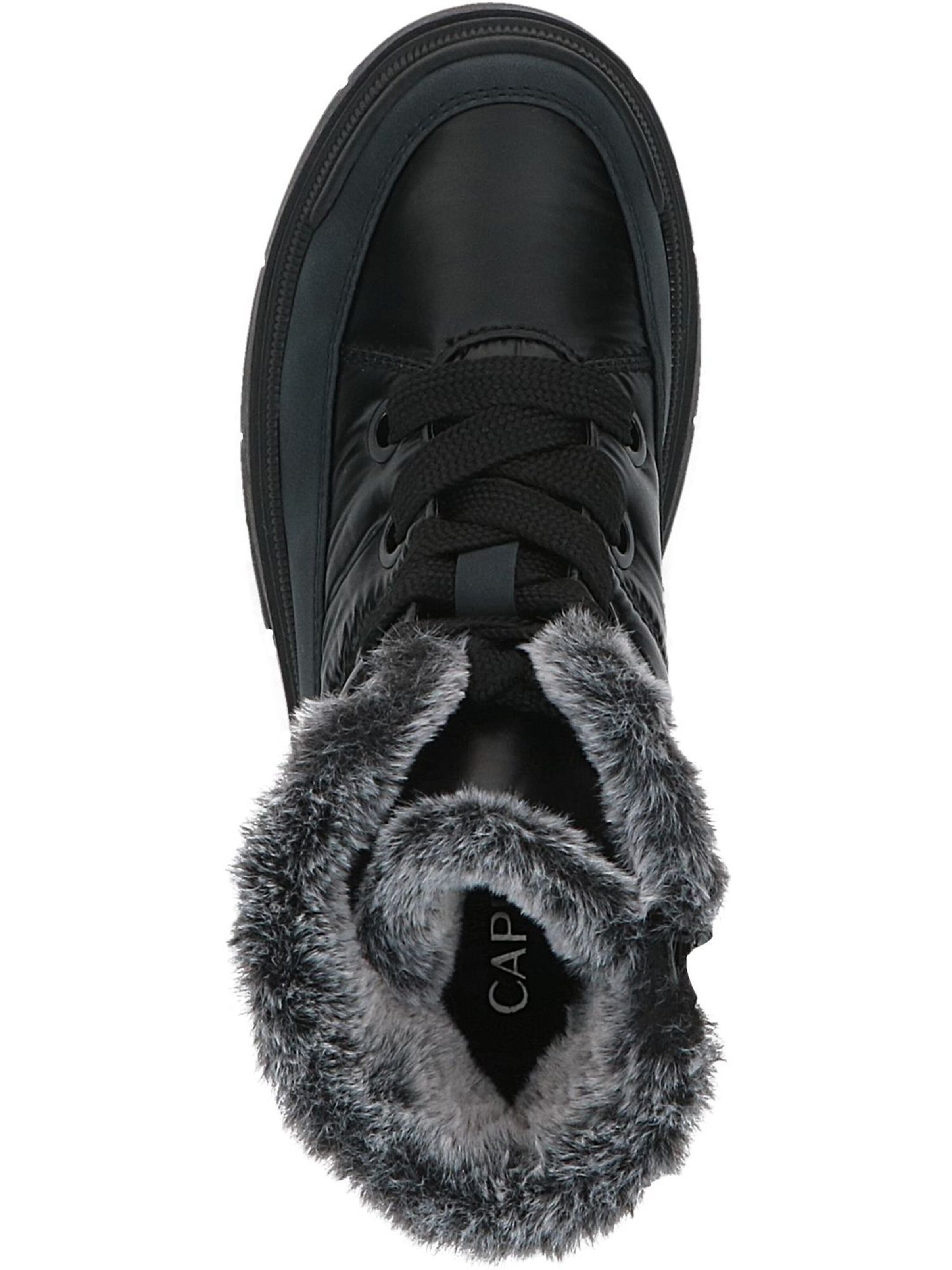 CAPRICE Lace-up bootie in Black