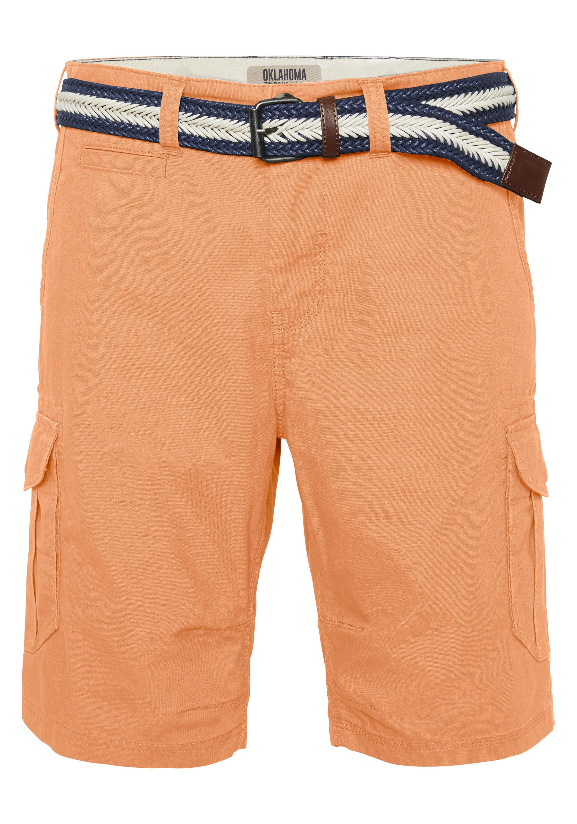 Oklahoma Jeans Regular Shorts in Orange: Vorderseite