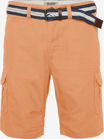 Oklahoma Jeans Regular Cargo Pants in Orange: front