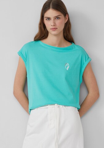T-shirt s.Oliver en vert : devant