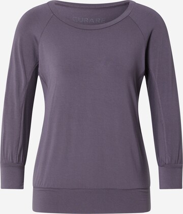 CURARE Yogawear Performance Shirt 'Flow' in Grey: front