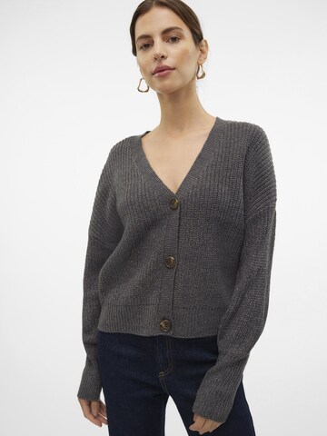 VERO MODA Knit cardigan 'VMLea' in Grey