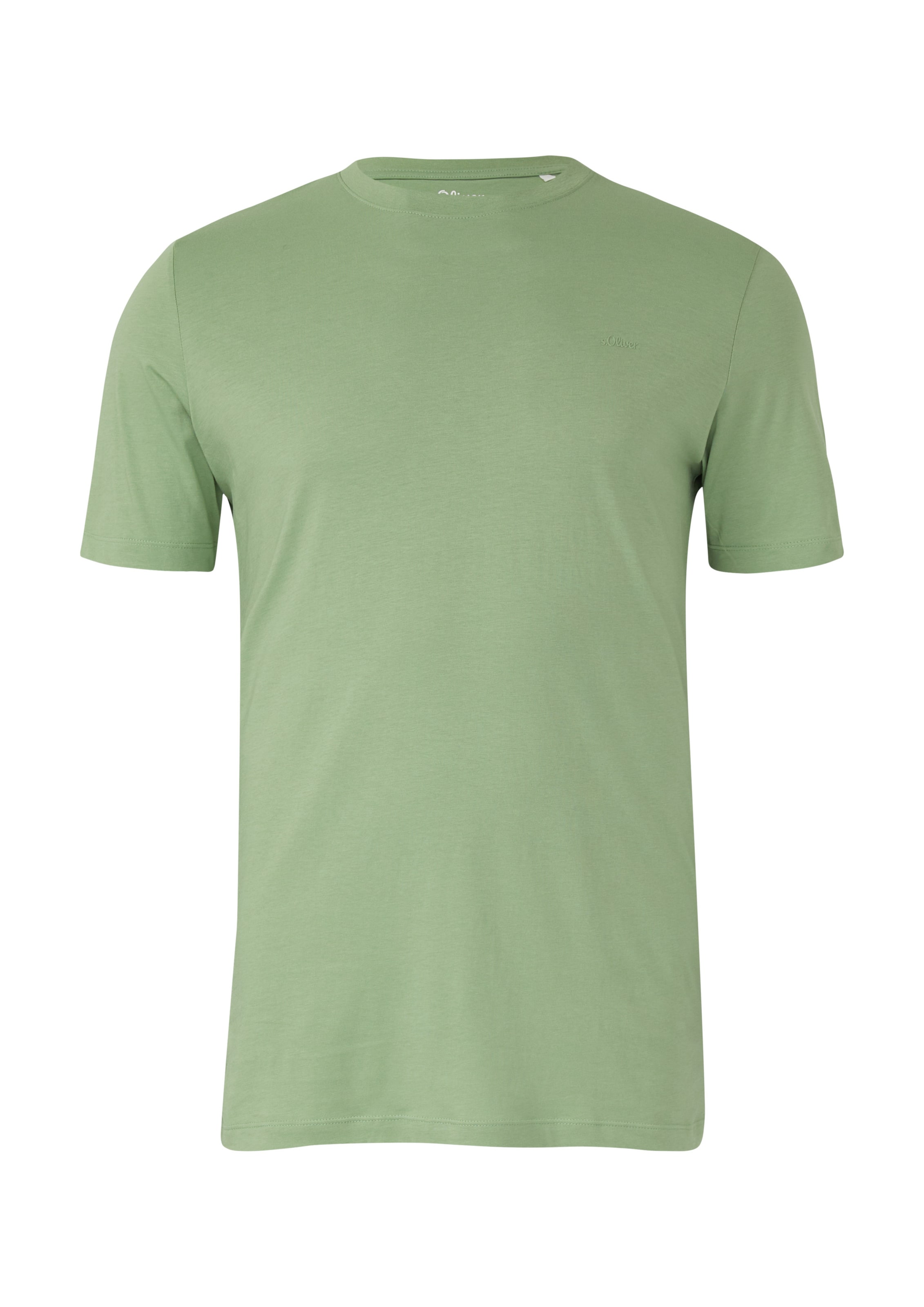 s.Oliver Men Tall Sizes Shirt in Green: front