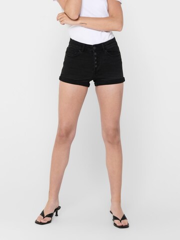 Only Petite Regular Jeans 'HUSH' in Black: front